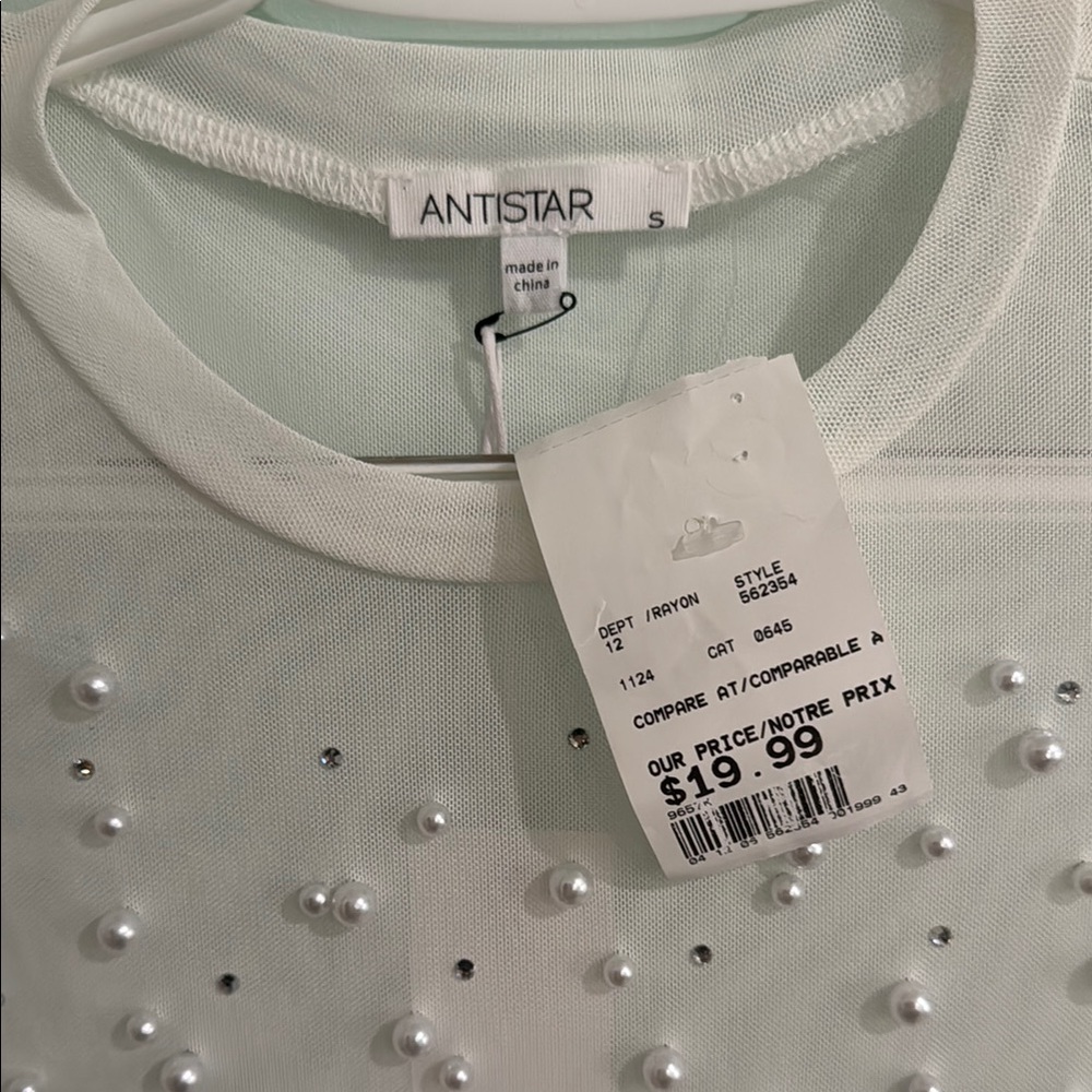 NET Mesh Beaded Long Sleeve - Picture 2 of 4